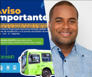 Juan Herrera llama a la ciudadanía a colaborar ante cierre temporal del Metro en Santo Domingo Norte