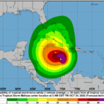Melissa en tiempo real: ubicación y estado de la tormenta tropical este viernes