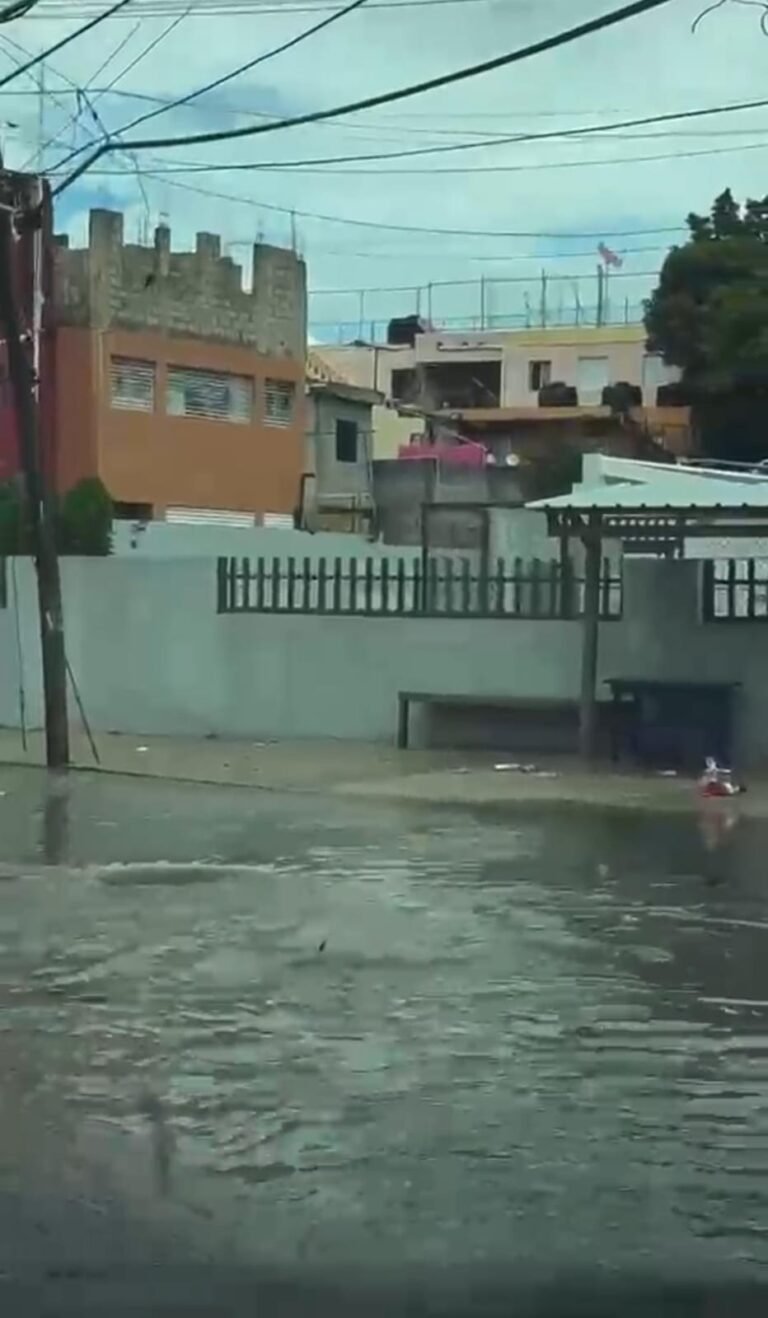 Regidor Leonardo Aquino (PLD) denuncia socavón y drenaje colapsado que pone en peligro vidas en Lotes y Servicios, SDN.